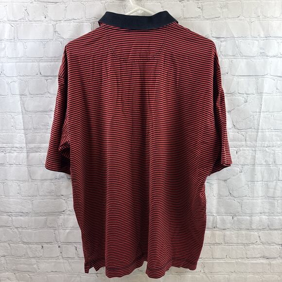 Cutter & Buck Signature Collection Mens Polo Shirt Size XL Black & White Stripes - Picture 8 of 10